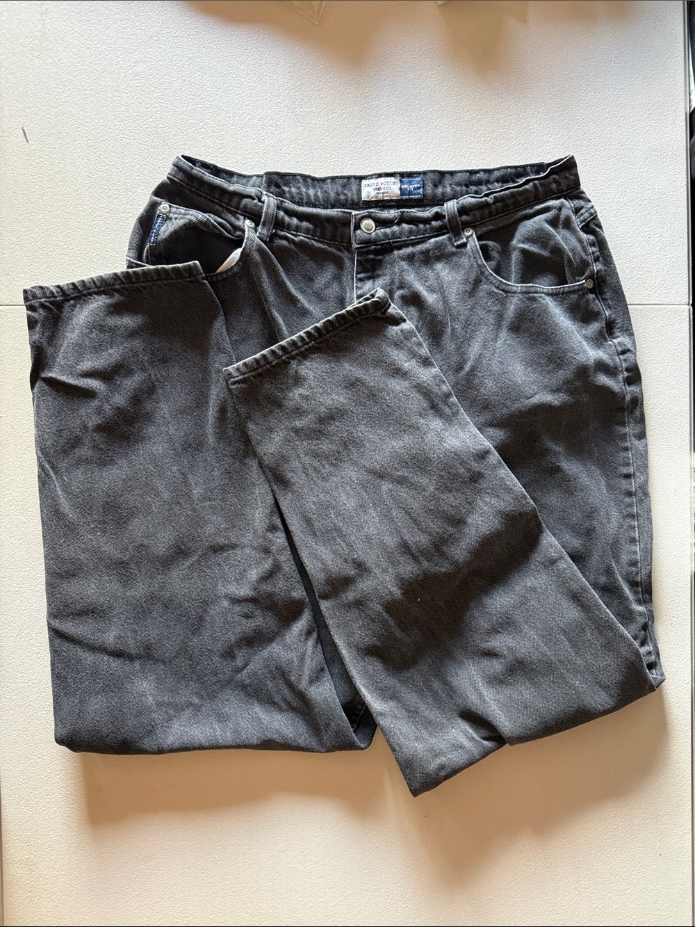 Faded Glory Jeans Co. Grey denim Jeans, Relaxed Fit Size: 18w